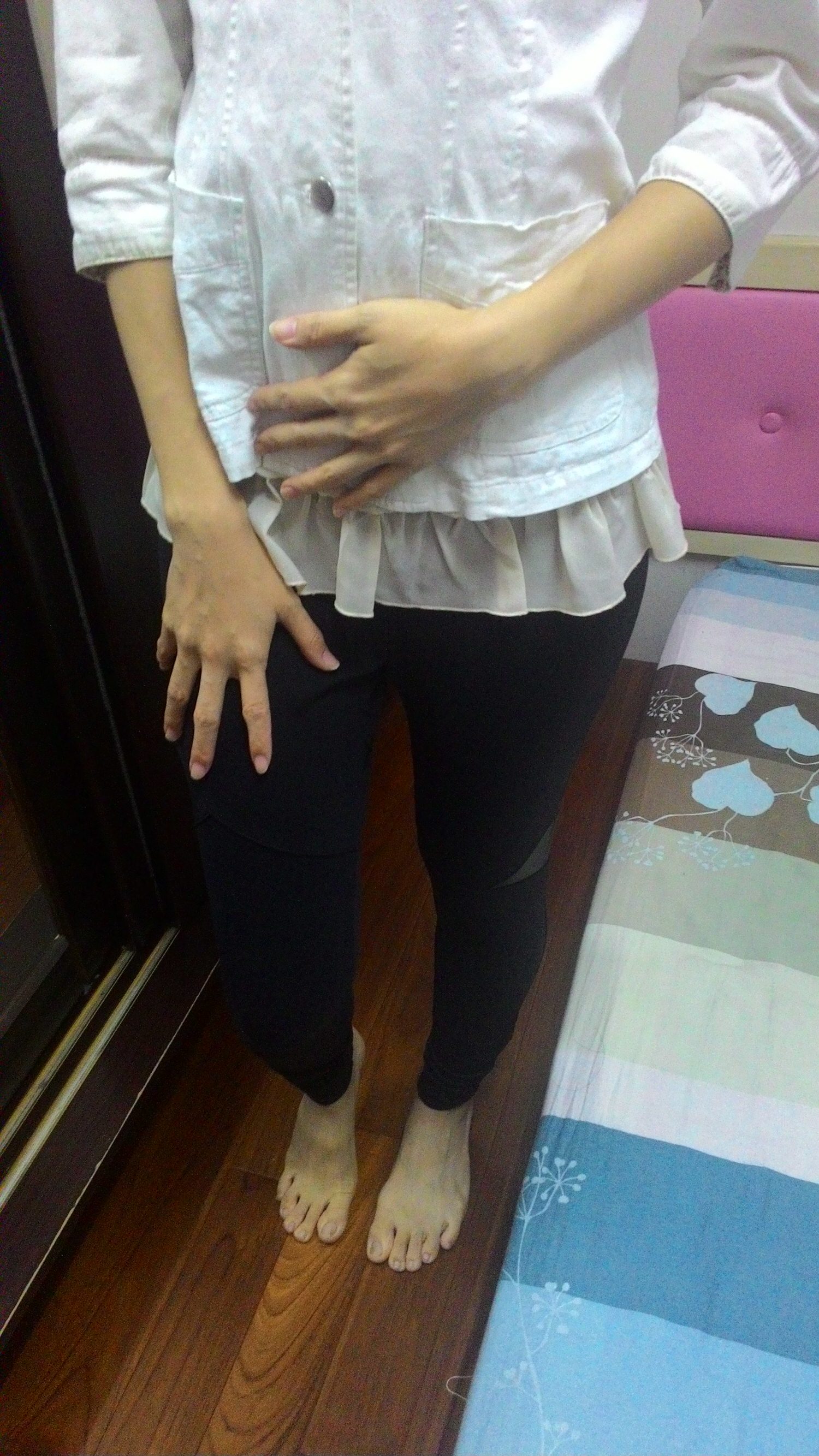 My Life/ 圓領短袖素面T/ 女裝服飾 / 顯瘦幾何彈力褲/台灣設計製造/自創在地品牌/穿的舒適、有自信 - 第11張圖