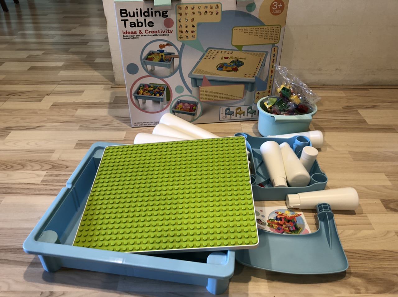 Playful Toys 頑玩具/嬰幼兒玩具/學齡前玩具/玩伴/頑玩具/開心玩/頑美時刻/四合一積木學習桌/安全認證/豐富多元 - 第7張圖
